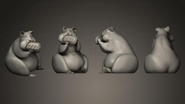 3D model ready hamster 2 (STL)